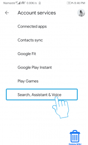 Select Search, Assistant & Voice
